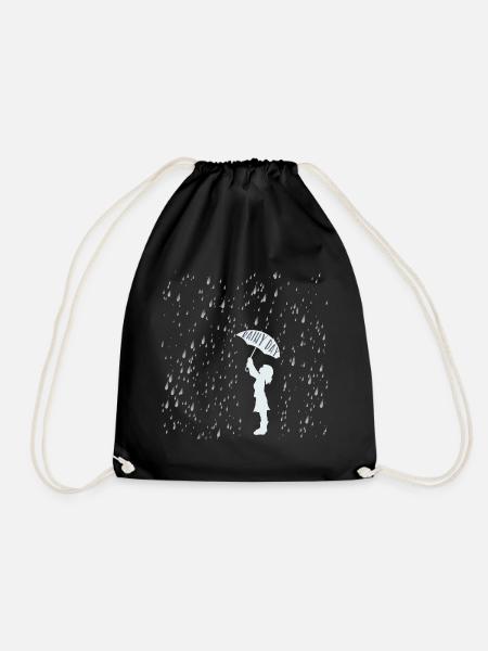 rainy day - Turnbeutel - Schwarz