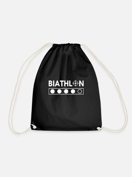 Biathlon T-shirt - Turnbeutel - Schwarz