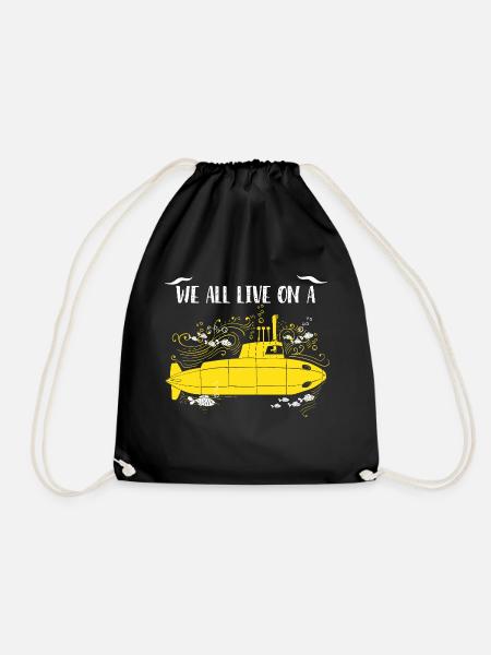 Süßes Yellow Submarine Shirt - Turnbeutel - Schwarz