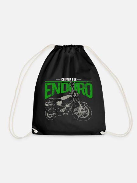 S51 Moped Enduro - Kult für Simson Liebhaber - Turnbeutel - Schwarz