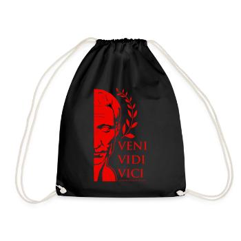 caesar 4 - Drawstring Bag - black - Front