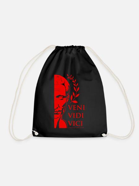 caesar 4 - Drawstring Bag - black