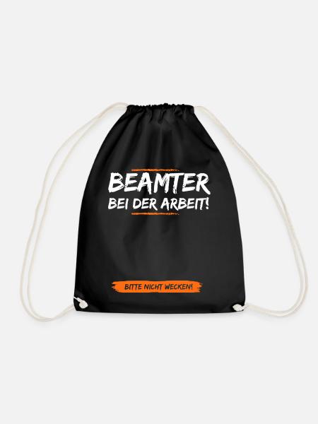 Der Schlafende Beamte - Turnbeutel - Schwarz