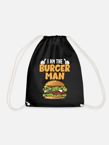 Ich Bin Der Burger Mann - Turnbeutel - Schwarz