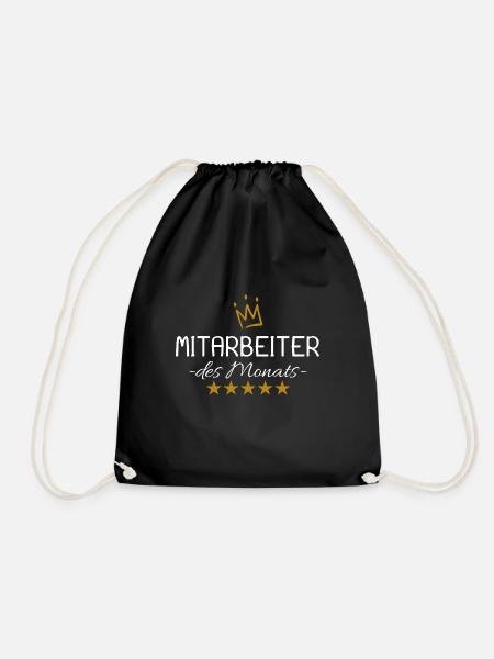 Mitarbeiter des Monats - Turnbeutel - Schwarz