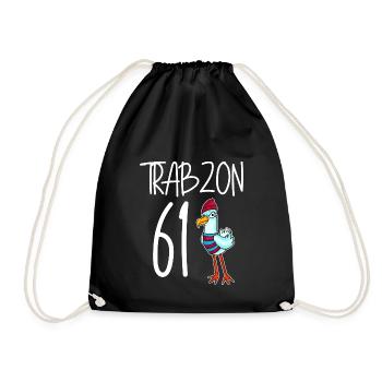 Trabzon 61 Turkey city - Drawstring Bag - black - Front