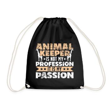 Tierpfleger Passion - Turnbeutel - Schwarz - Vorne