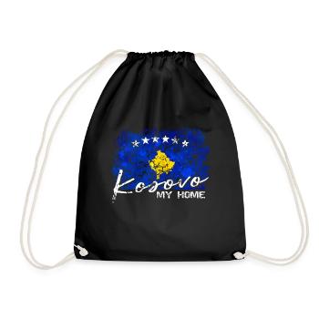 Kosovo Gift - Turnbeutel - Schwarz - Vorne