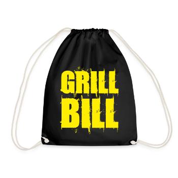 BBQ Bill - Drawstring Bag - black - Front