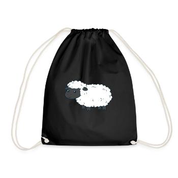 Cute Sheep - Turnbeutel - Schwarz - Vorne