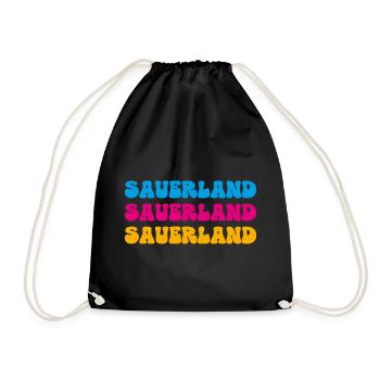 Sauerland - Turnbeutel - Schwarz - Vorne
