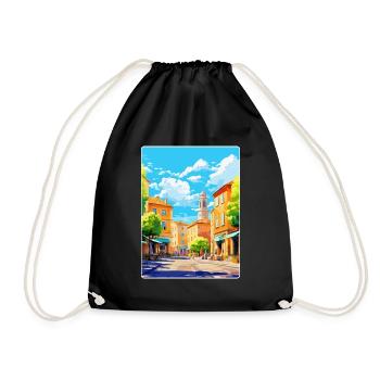 Aix En Provence France Vintage Travel Poster WPA - Drawstring Bag - black - Front
