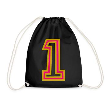 1. 1 AN - Sac de sport léger - noir - Devant