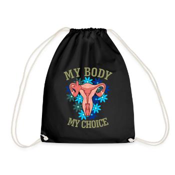 My Body My Choice - Turnbeutel - Schwarz - Vorne
