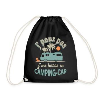 Camping-Car Je Me Barre Humour Voyage Liberté - Sac de sport léger - noir - Devant