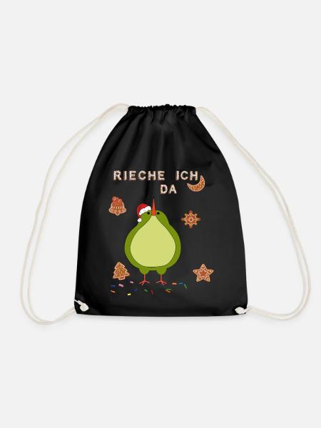 Pfefferkuchen Advent - Turnbeutel - Schwarz