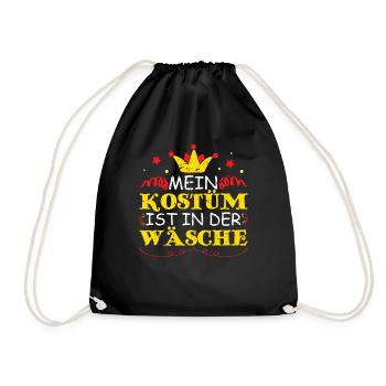 Fasching - Turnbeutel - Schwarz - Vorne