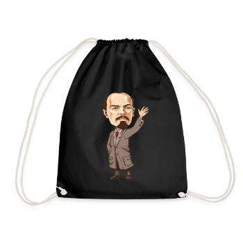 Wortgewaltiger Lenin Revolutionär - Turnbeutel - Schwarz - Vorne