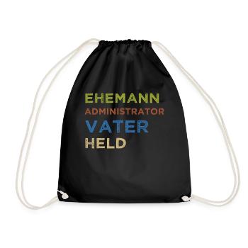 Administrator IT Administrator Admin Informatik - Turnbeutel - Schwarz - Vorne