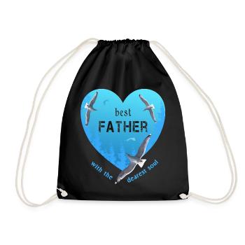 best father - Turnbeutel - Schwarz - Vorne