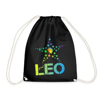 Leo Geburtstag Leo - Turnbeutel - Schwarz - Vorne