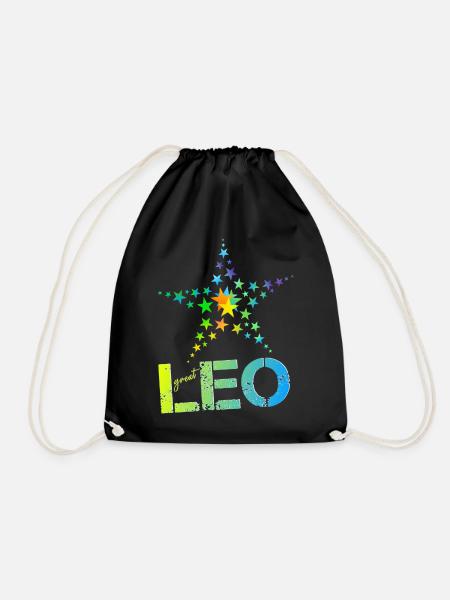 Leo Geburtstag Leo - Turnbeutel - Schwarz