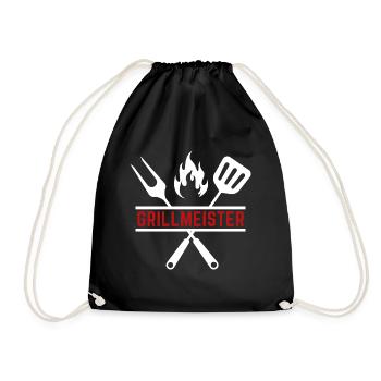 grillmeister - Turnbeutel - Schwarz - Vorne