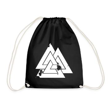 Valknut - Turnbeutel - Schwarz - Vorne