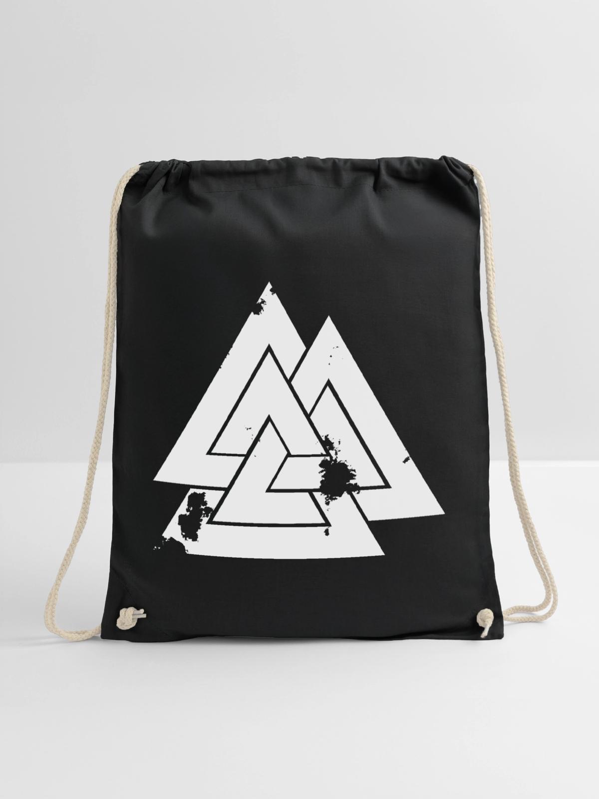 Valknut - Turnbeutel - Schwarz - Vorne