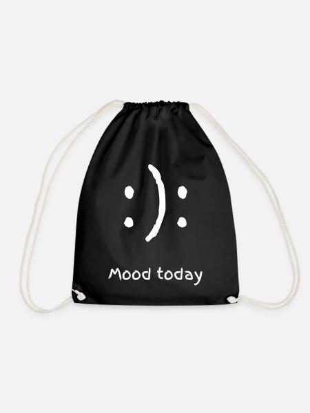 mood today - Turnbeutel - Schwarz