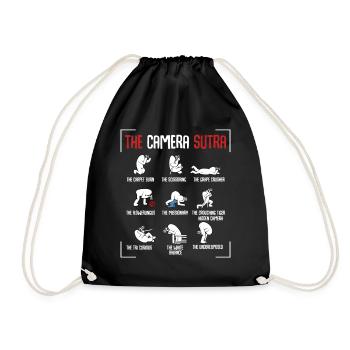 photographer - Drawstring Bag - black - Front