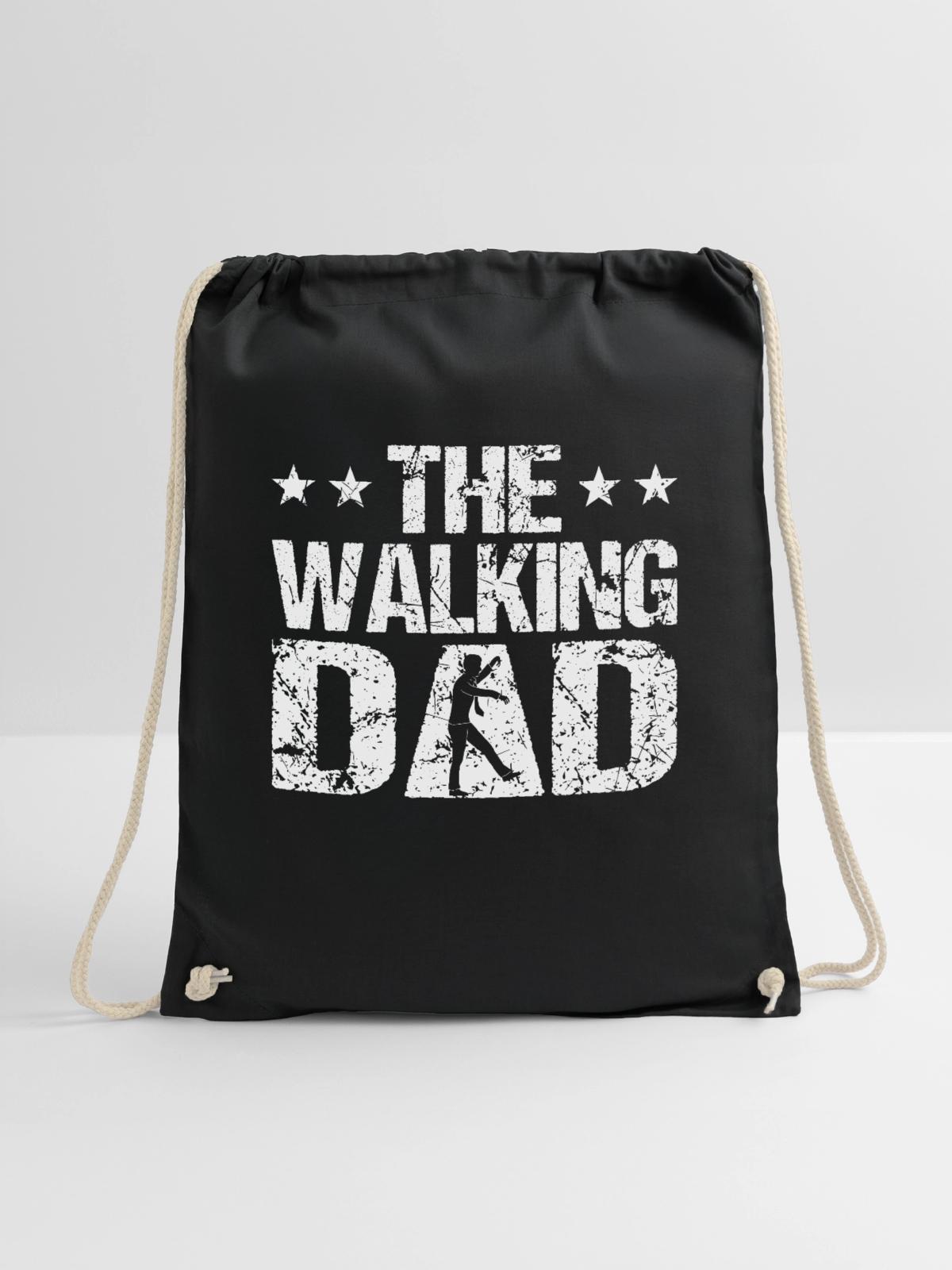 The Walking Dad - Turnbeutel - Schwarz - Vorne