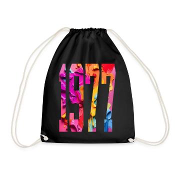 BUNT 49TH BIRTHDAY 1977 - Drawstring Bag - black - Front