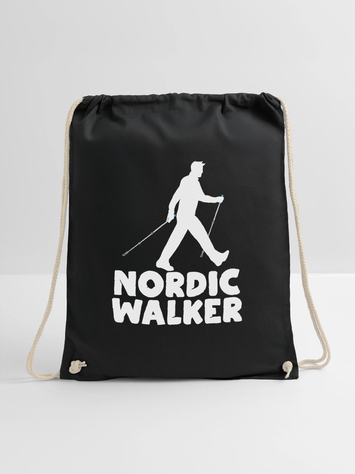 nordic walking - Turnbeutel - Schwarz - Vorne