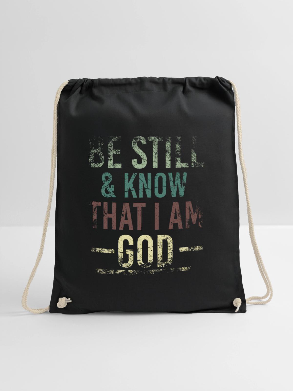 I Am God - Turnbeutel - Schwarz - Vorne