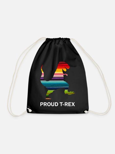 LGBT Rex - Turnbeutel - Schwarz