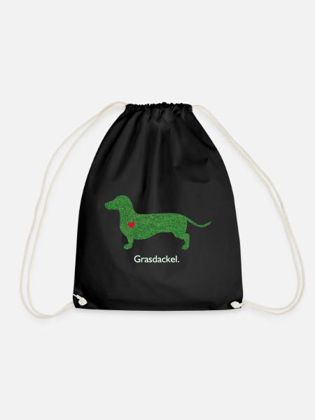 Grasdackel - Turnbeutel - Schwarz