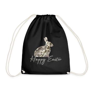 Easter happy Easter - Turnbeutel - Schwarz - Vorne