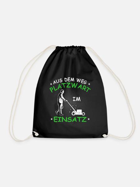 Platzwart Geschenkidee - Turnbeutel - Schwarz