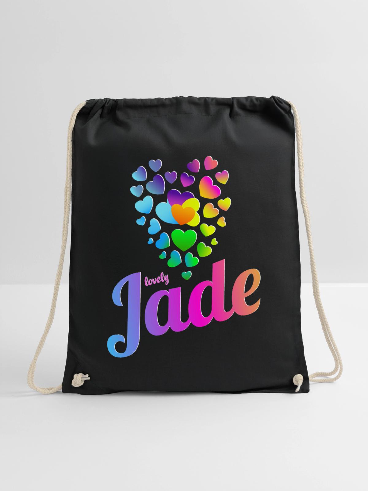 Jade - Turnbeutel - Schwarz - Vorne