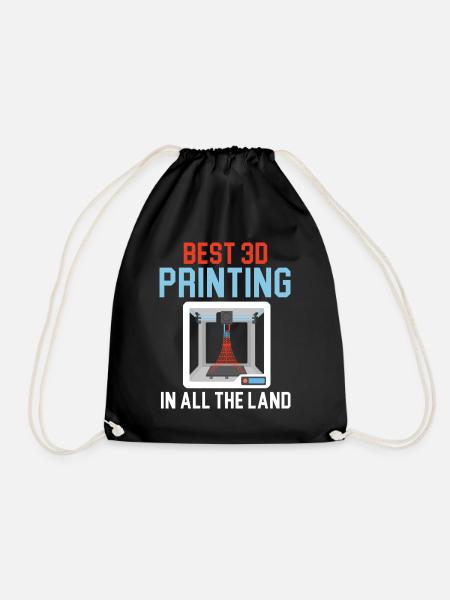 Bester 3D-Drucker im ganzen Land Machinist 3D Prin - Turnbeutel - Schwarz
