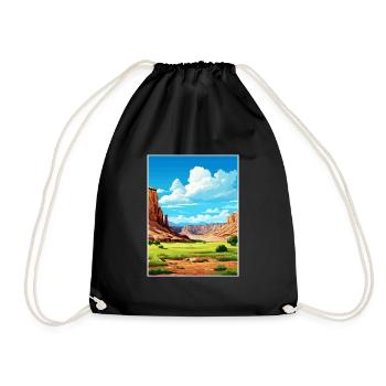 Capitol Reef National Park Vintage Reiseposter - Turnbeutel - Schwarz - Vorne