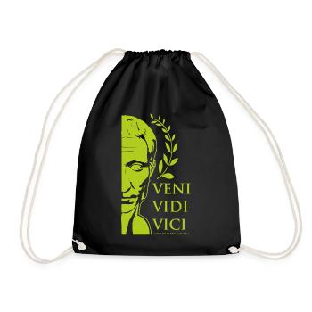 GREEN CAESAR - Drawstring Bag - black - Front