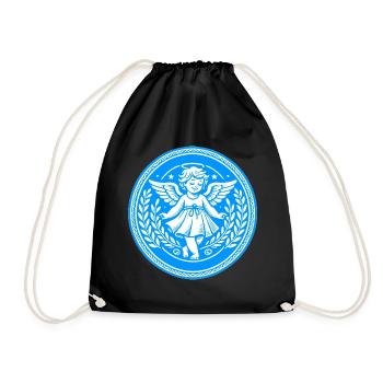 Guardian Angel Logo - Drawstring Bag - black - Front