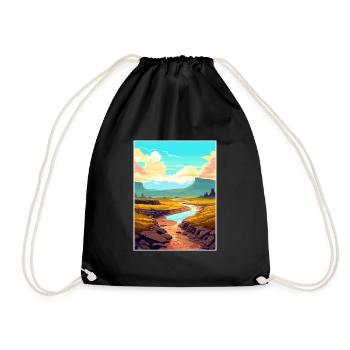 Vulkane Nationalpark Vulkan Hawaii Souvenir - Turnbeutel - Schwarz - Vorne