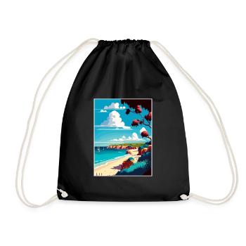 Mornington Halbinsel Australien Reiseposter - Turnbeutel - Schwarz - Vorne