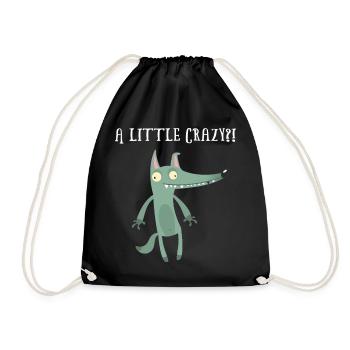 Work job sayings workhorse office humor wolves - Drawstring Bag - black - Front