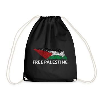 Free Palestine - Drawstring Bag - black - Front