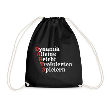 Darts Darts Darts - Turnbeutel - Schwarz - Vorne
