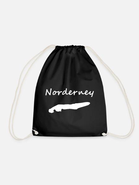 Norderney - Turnbeutel - Schwarz